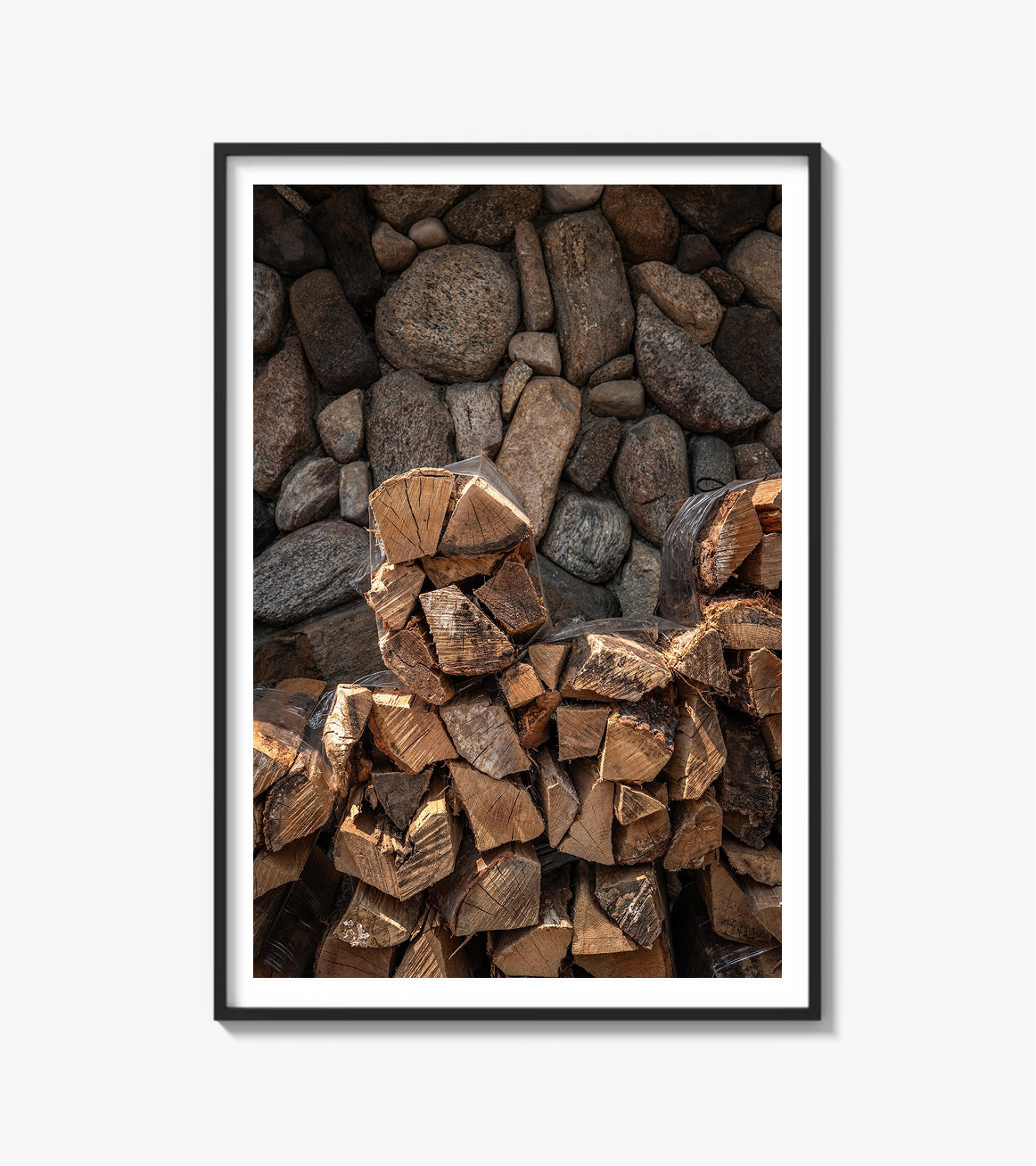 Stacked firewood